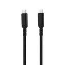 Mobia punottu kaapeli USB-C -> USB-C, 60W, 5 Gbps, 0,5m, musta