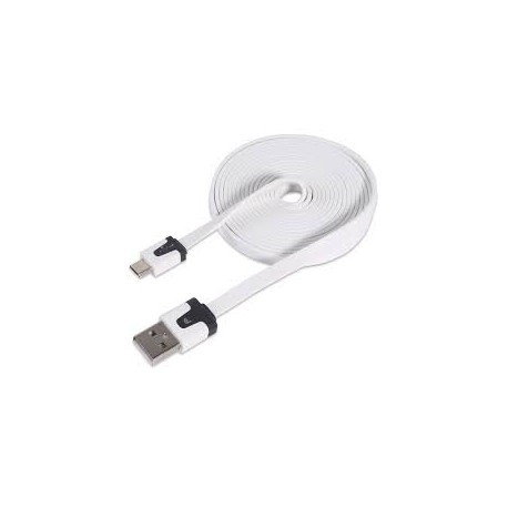 Mobia kaapeli MicroUSB, 1m, valkoinen