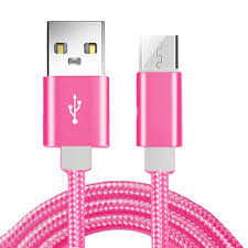 Mobia punottu kaapeli MicroUSB, 1m, punainen