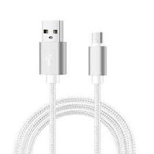 Mobia punottu kaapeli MicroUSB, 1m, hopea