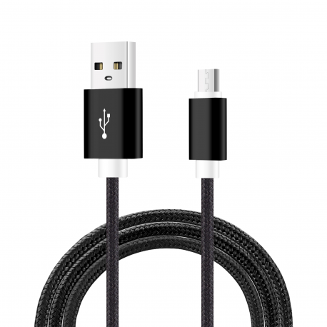 Mobia punottu kaapeli USB-C 2.0, 1m, musta