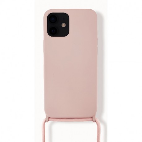 4-OK kantohihnallinen suoja iPhone 12 Mini, pinkki