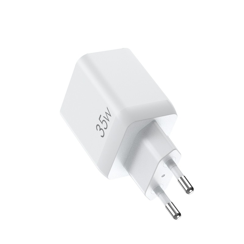 Mobia verkkovirtalaturi GaN, 2 x USB-C PD PPS, Max. 35W