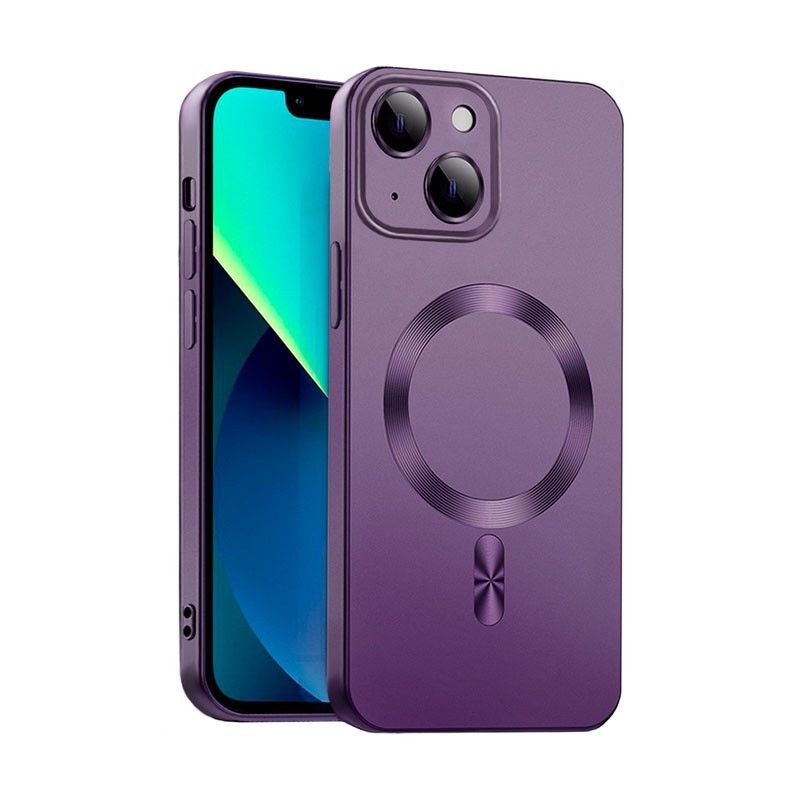 4-OK suoja MagSafe iPhone 13, syvä violetti