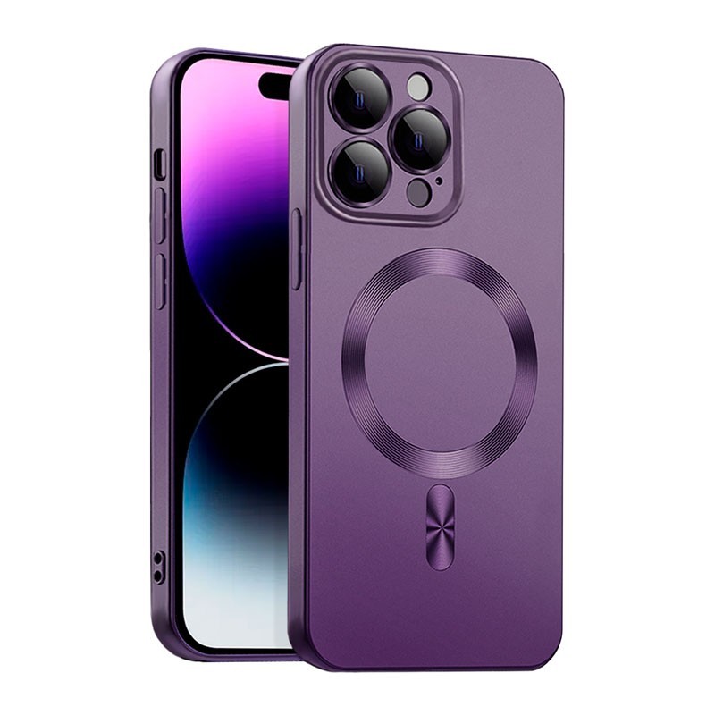 4-OK suoja Magsafe iPhone 14 Pro Max, syvä violetti