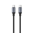 Mobia punottu kaapeli USB-A -> USB-C, 30W, 480 Mbps, 2m, musta