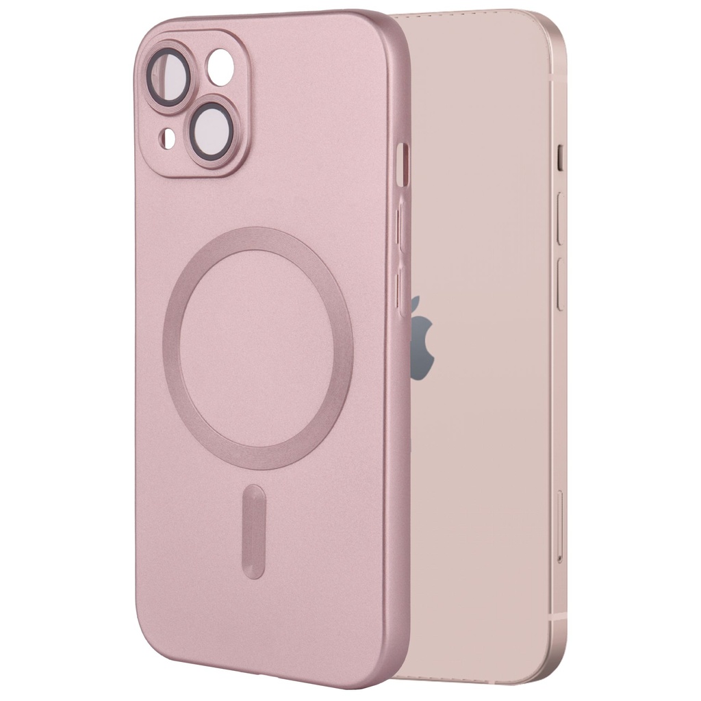 Mobia MagSafe suoja iPhone 13, ruusukulta