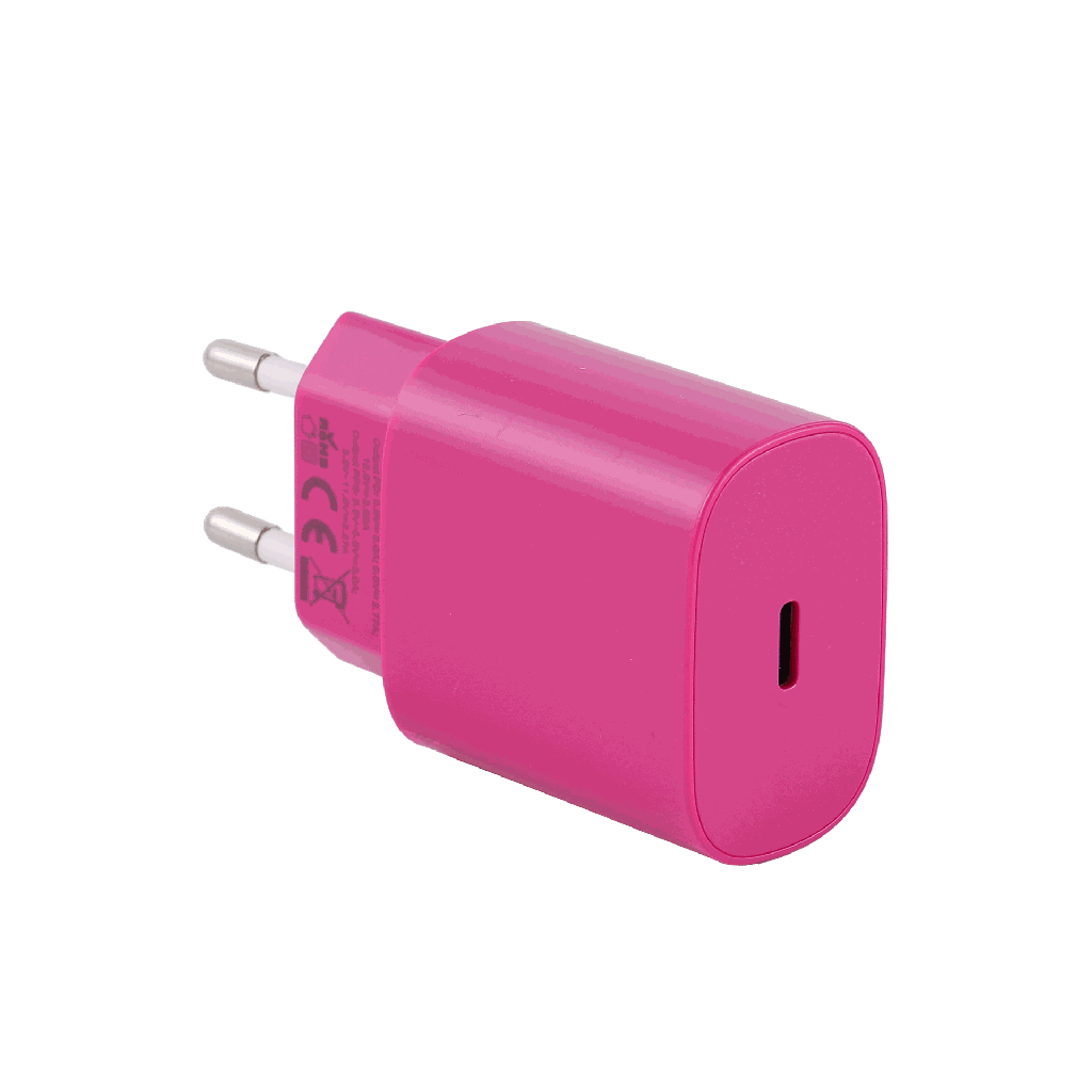 Mobia verkkovirtalaturi 1 x USB-C PD PPS 25W, punainen